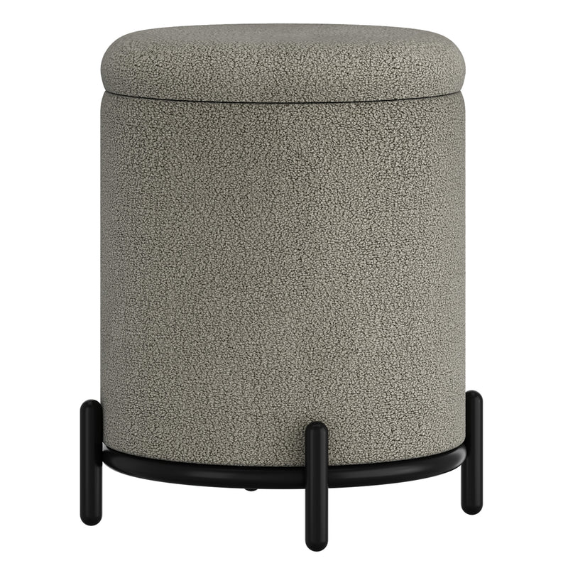 Round Storage Ottoman