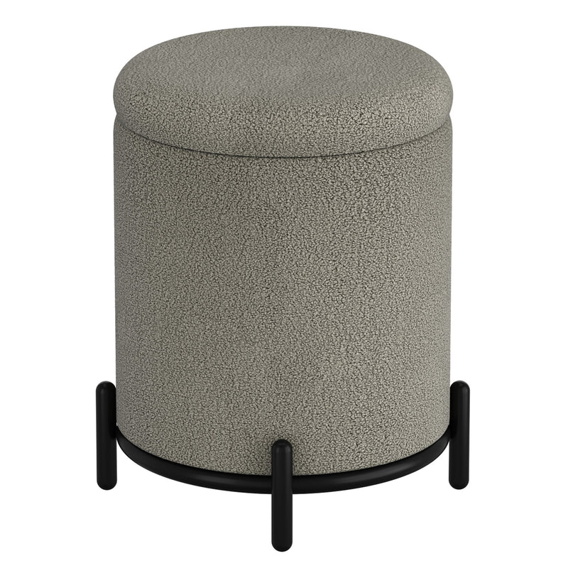 Round Storage Ottoman