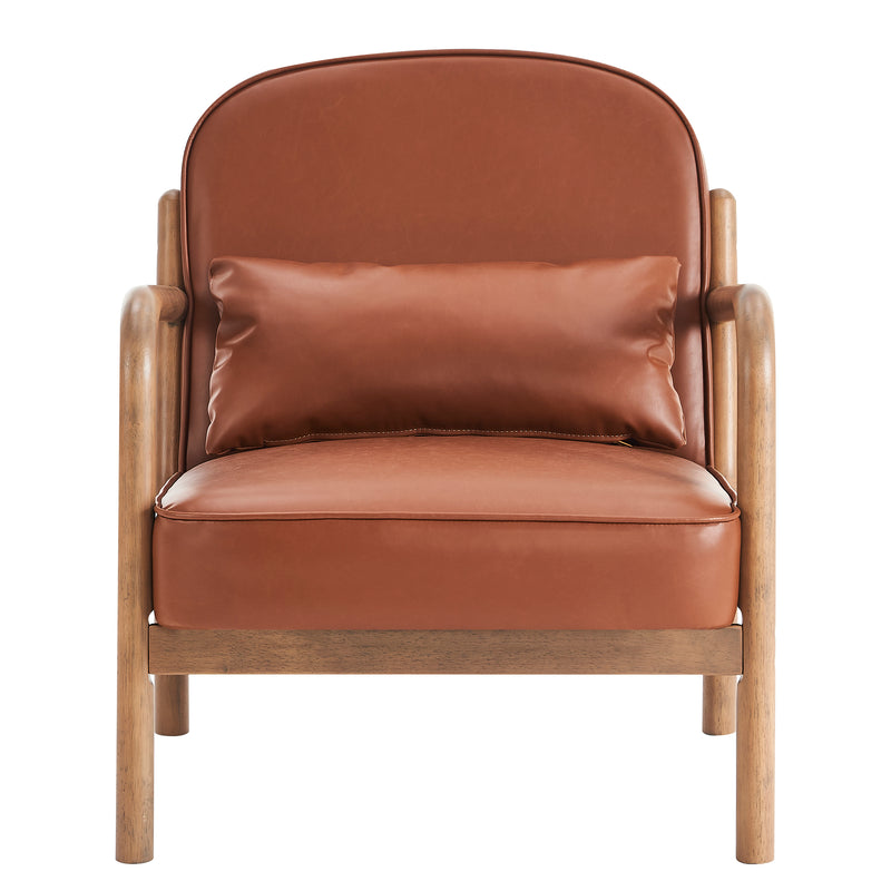Fani Accent Chair, Faux Leather