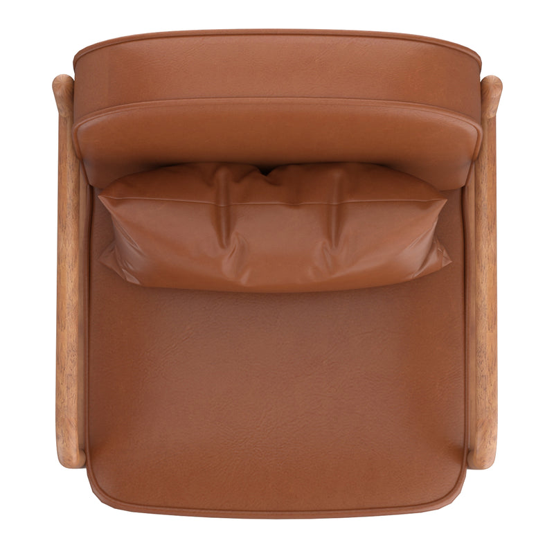 Fani Accent Chair, Faux Leather