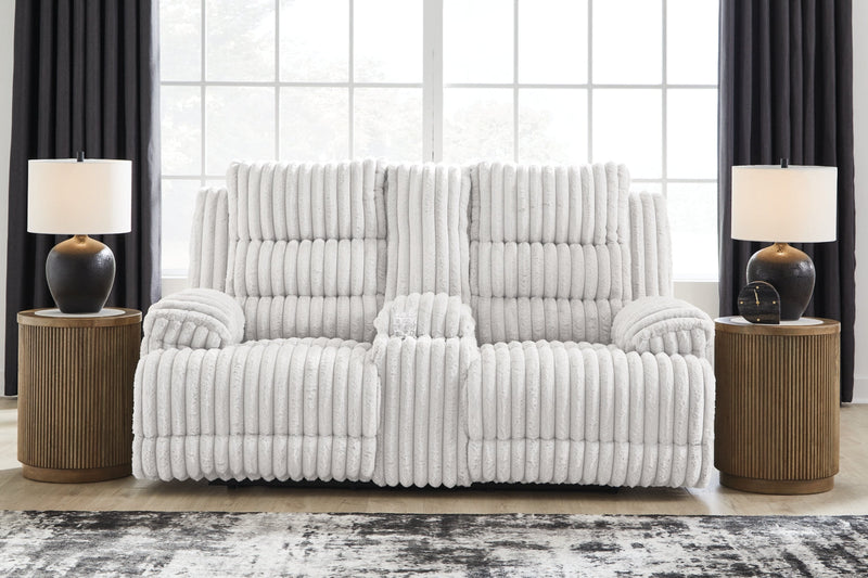 Technique DBL Reclining Power Loveseat w/Console