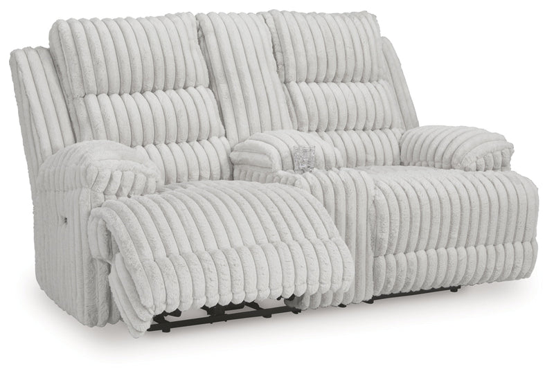 Technique DBL Reclining Power Loveseat w/Console