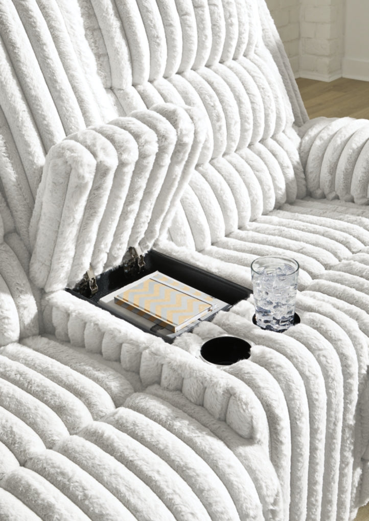 Technique DBL Reclining Power Loveseat w/Console