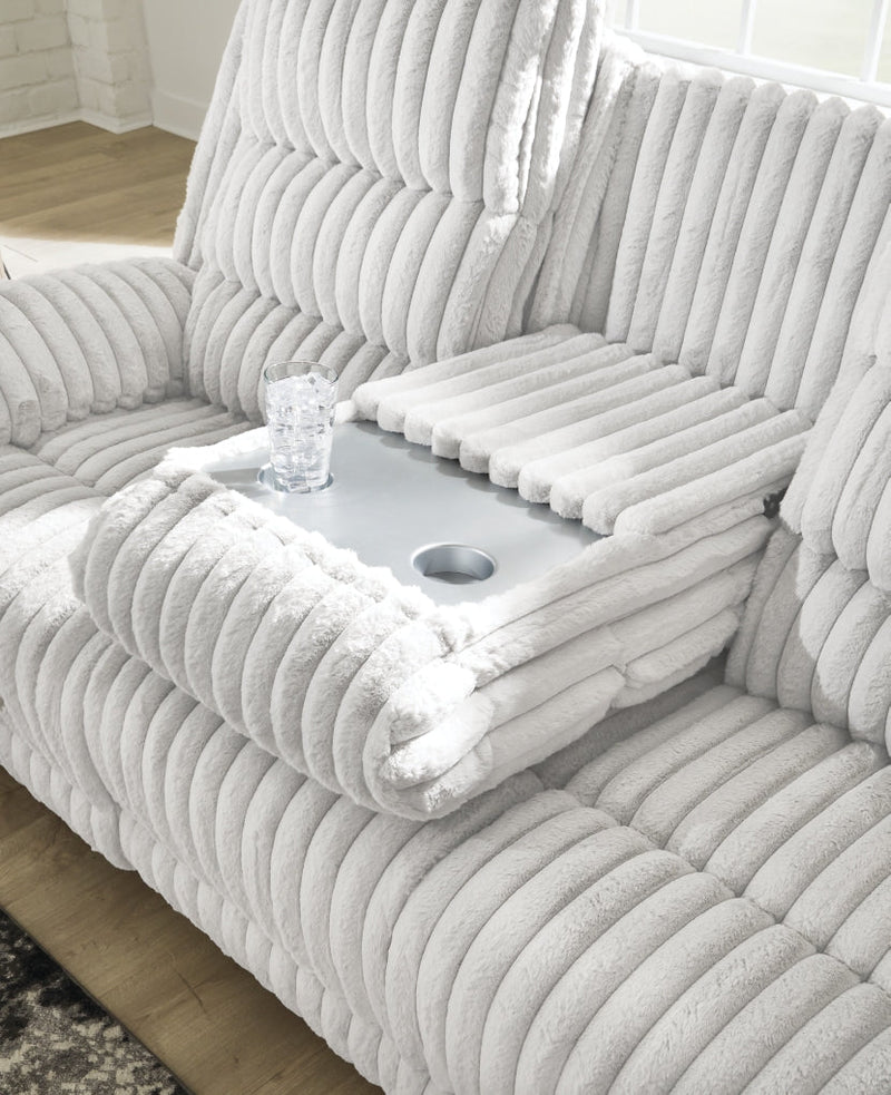Technique Reclining Power Sofa w/Drop Down Table