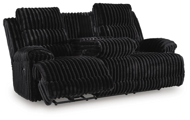 Rhines Falls REC PWR Sofa w/Drop Down Reclining Sofas Onyx