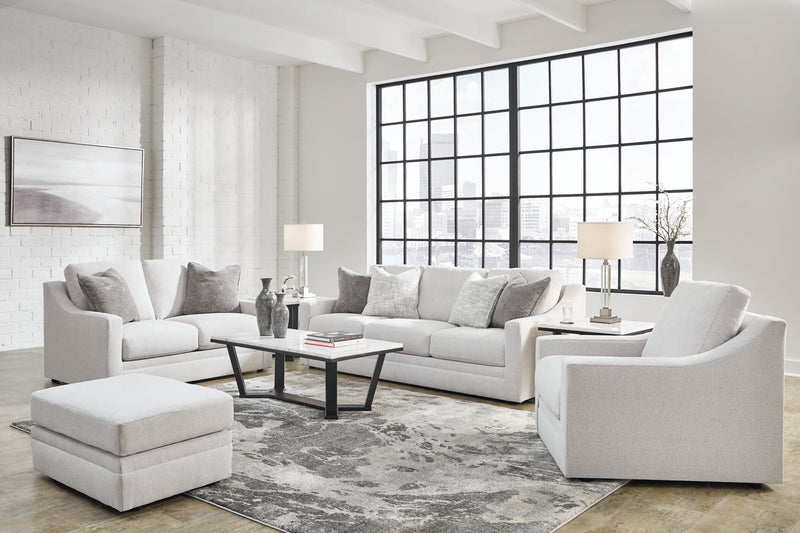 Maitelynn Living Room Set Sofa, Loveseat, Chair and Ottoman