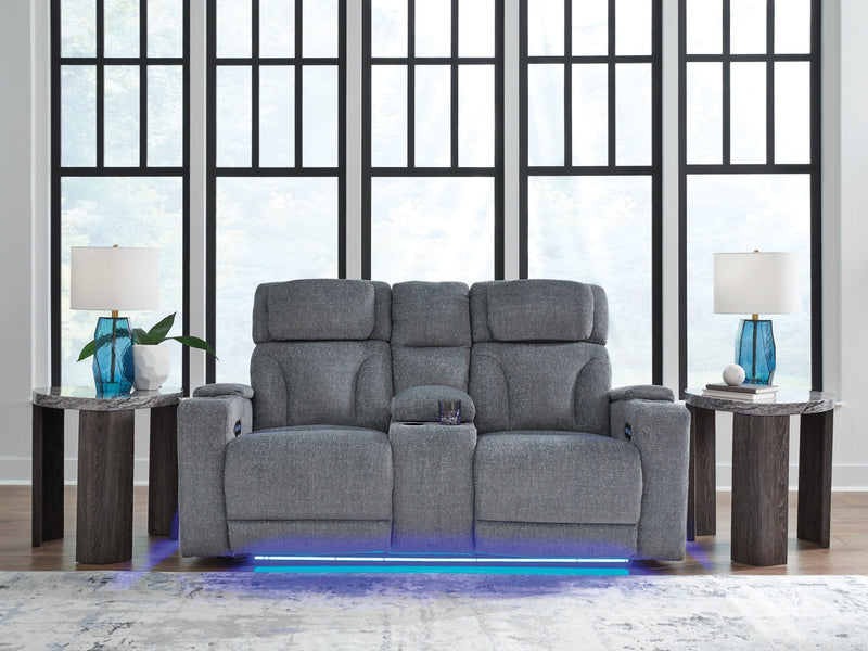 Forest Lake Power Reclining Loveseat/Console/Adjustable Headrest