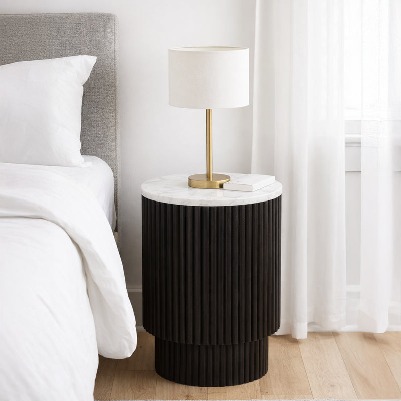 Round Accent Table W/storage