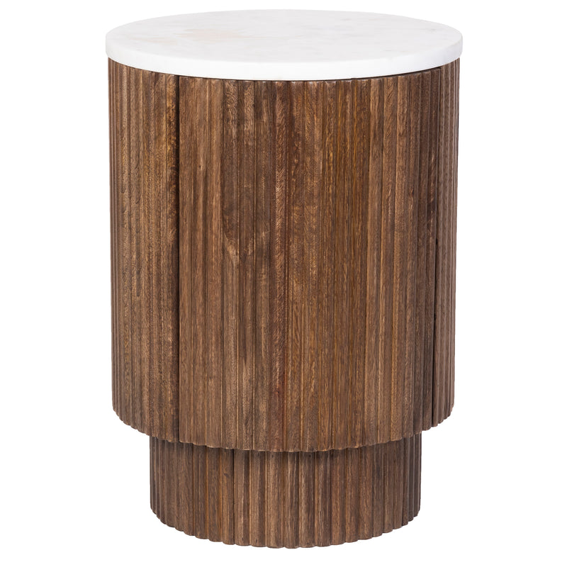 Round Accent Table W/storage