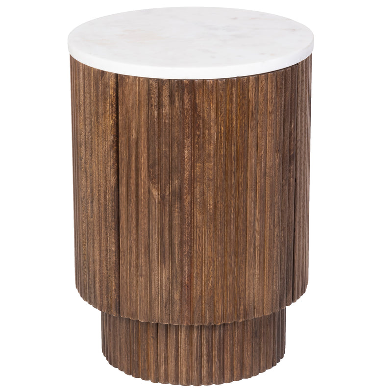Round Accent Table W/storage