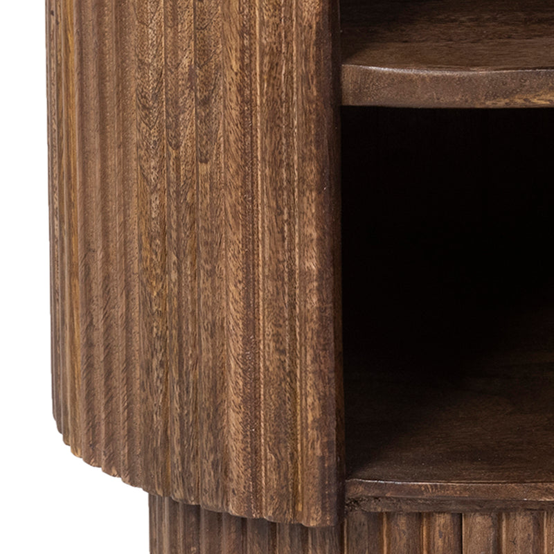 Round Accent Table W/storage