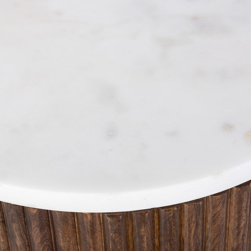 Round Accent Table W/storage