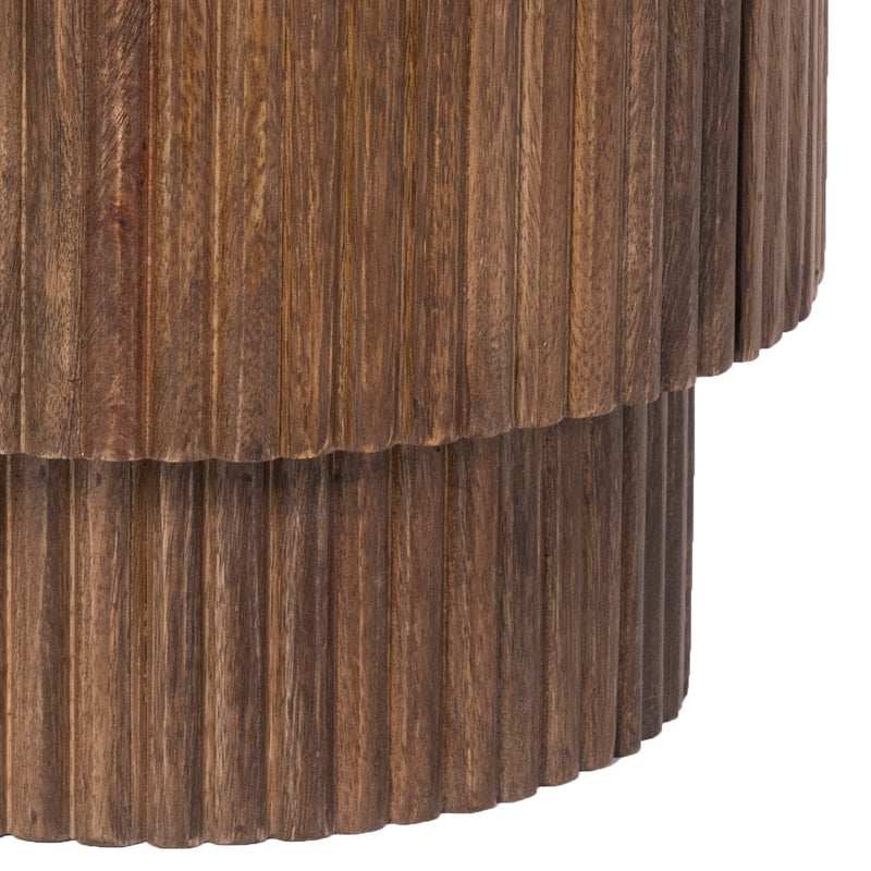Round Accent Table W/storage