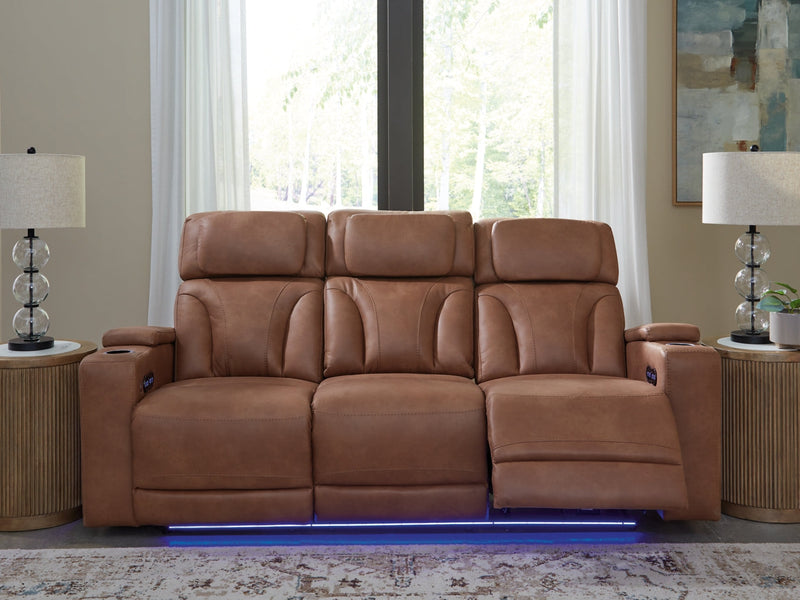 Point Clear Power Reclining Sofa with Adjustable Headrest