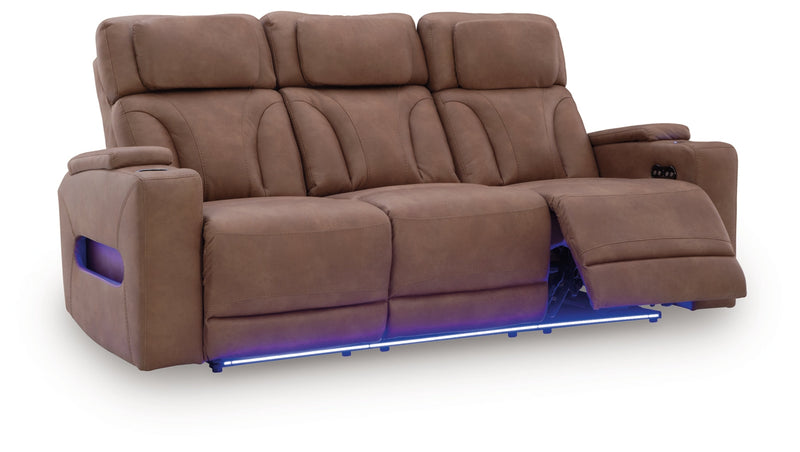 Point Clear Power Reclining Sofa with Adjustable Headrest