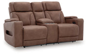 Point Clear Power Reclining Loveseat/Console/Adjustable Headrest Default Title