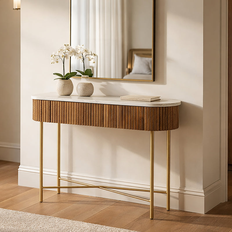 Reyna Console Table, 39" W/drawers