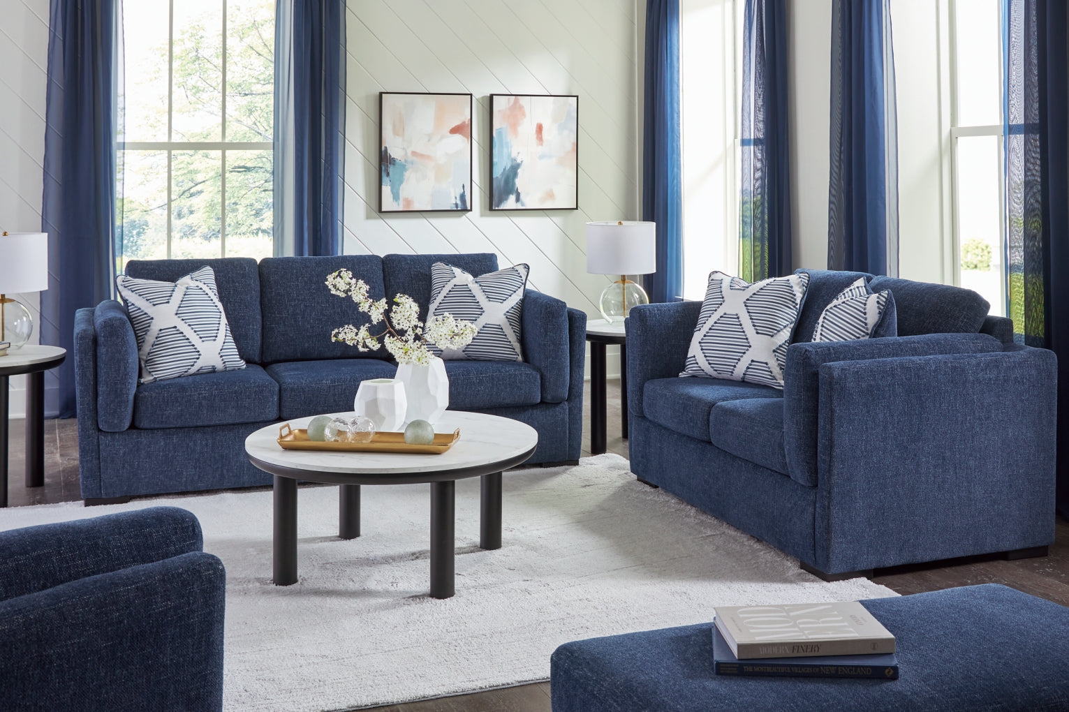 Evansley Sofa and Loveseat