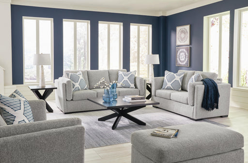 Evansley Living Room Sets Sofa, Loveseat, Chair and Ottoman Pewter