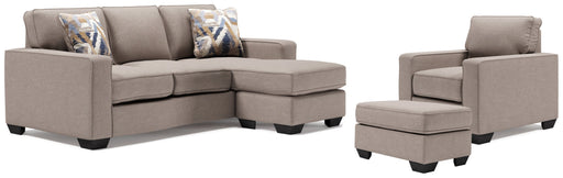 Greaves Sofa Chaise, Chair, and Ottoman Living Room Set Default Title