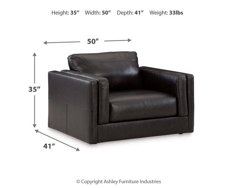 Amiata Chair and Ottoman