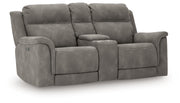 Next-Gen Durapella Power Reclining Loveseat/Console/Adjustable Headrest by Ashley
