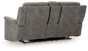 Next-Gen Durapella Power Reclining Loveseat/Console/Adjustable Headrest
