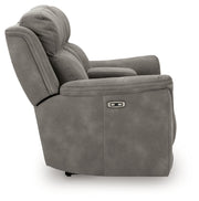 Next-Gen Durapella Power Reclining Loveseat/Console/Adjustable Headrest