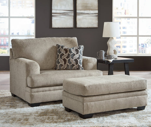 Stonemeade Chair and Ottoman Taupe