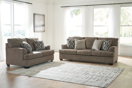 Stonemeade Living Room Set Nutmeg Sofa and Loveseat
