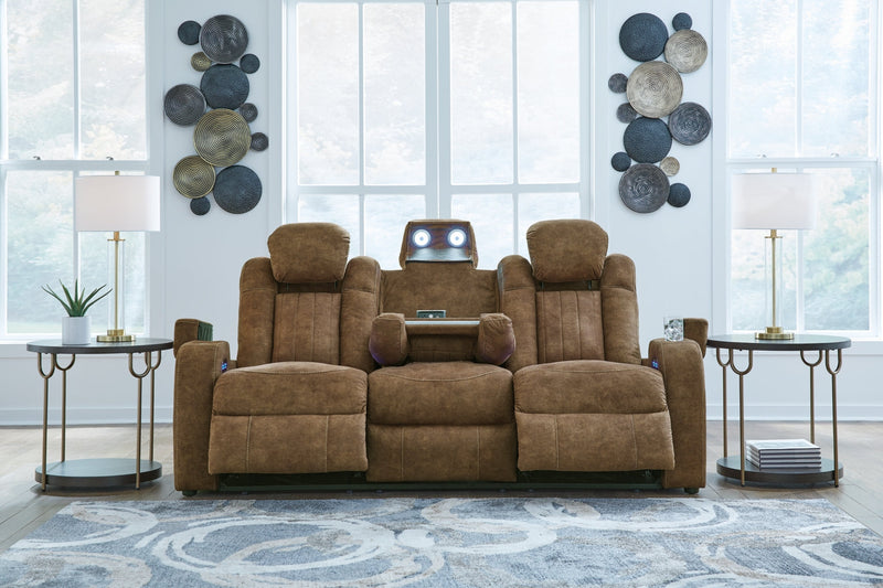 Wolfridge Power Reclining Sofa with Adjustable Headrest