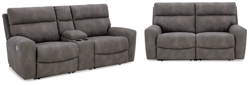 Next-Gen DuraPella Living Room Set Slate Sofa and Loveseat (v2)
