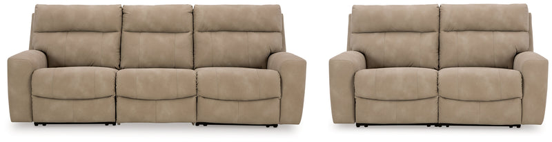 Next-Gen DuraPella Living Room Set Sand Sofa and Loveseat (v2)