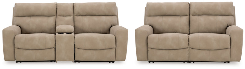 Next-Gen DuraPella Living Room Set Sand Sofa and Loveseat