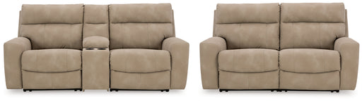 Next-Gen DuraPella Living Room Set Sand Sofa and Loveseat