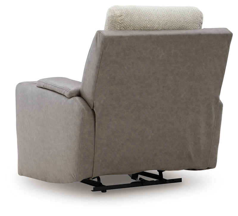 Stately Check Power Recliner/Adjustable Headrest