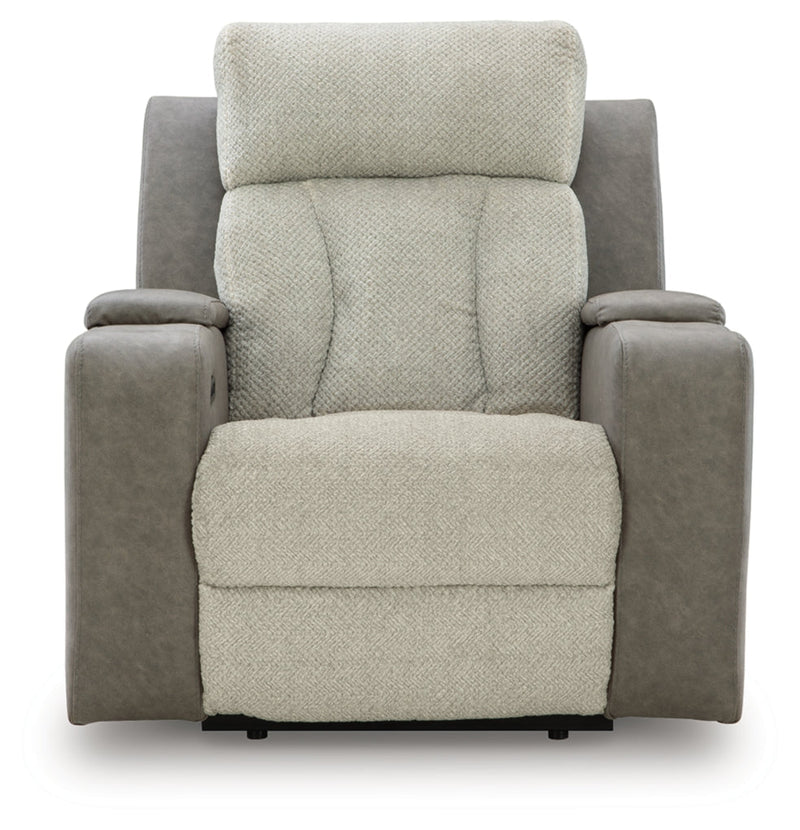 Stately Check Power Recliner/Adjustable Headrest