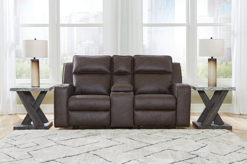 Lavenhorne DBL Reclining Loveseat w/Console by Ashley Furniture