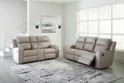 Lavenhorne Living Room Set Pebble Sofa and Loveseat