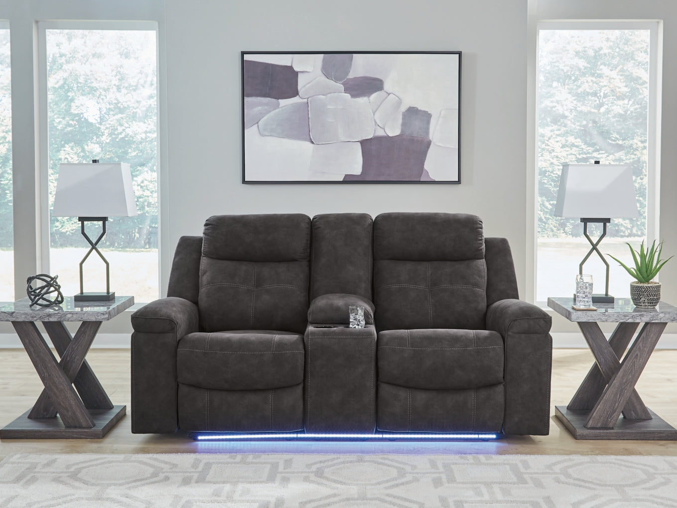 Brysonview DBL Reclining Loveseat w/Console by Ashley Furniture
