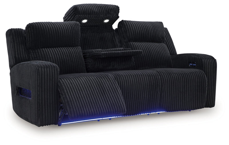 TwinBrooke Power Reclining Sofa with Adjustable Headrest