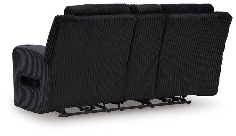 TwinBrooke Power Reclining Loveseat/Console/Adjustable Headrest