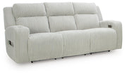 Belvarrow PWR REC Sofa with ADJ Headrest Reclining Sofas Carvara PWR REC Sofa with ADJ Headrest Alloy