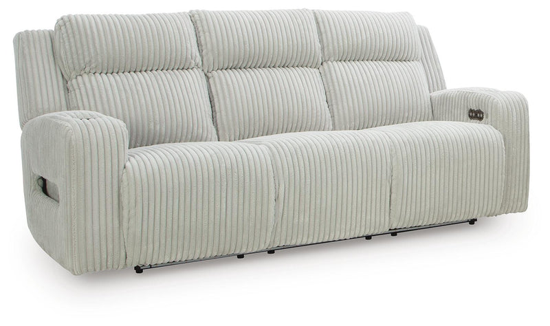 Belvarrow PWR REC Sofa with ADJ Headrest Reclining Sofas Carvara PWR REC Sofa with ADJ Headrest Alloy