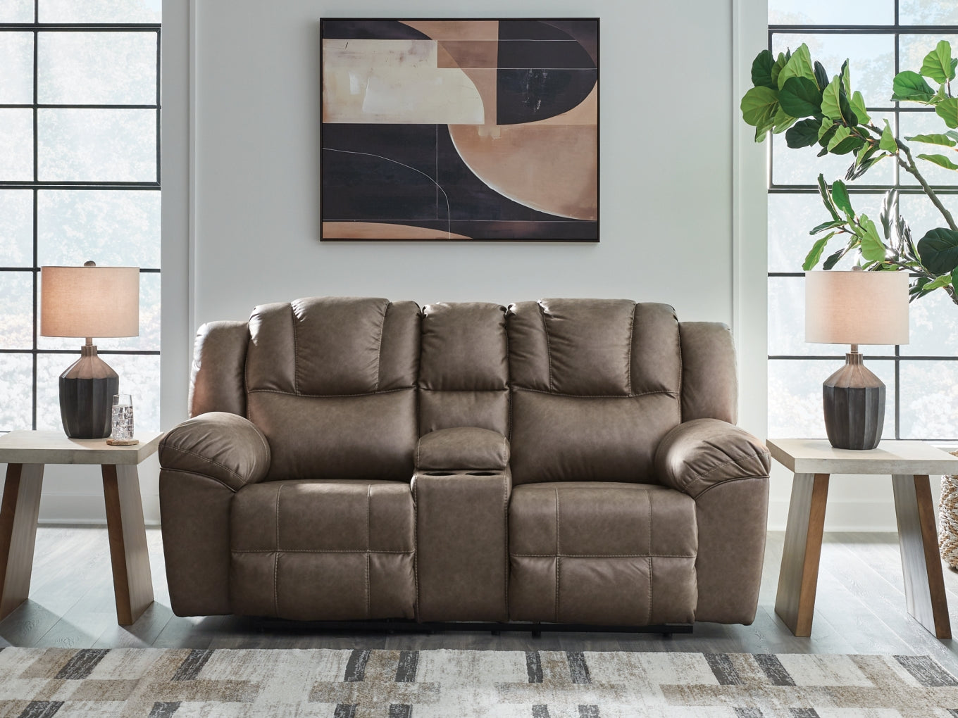 Knoxlee DBL Reclining Loveseat w/Console by Ashley Furniture