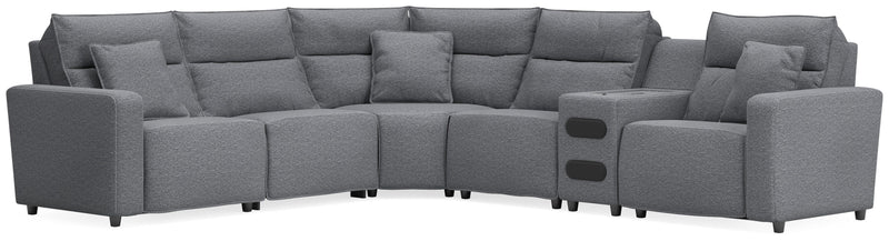 Modmax II 6-Piece Reclining Sectional with Audio Console