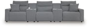 Modmax Power Reclining II 5-Piece Power Reclining Sectional with Consoles