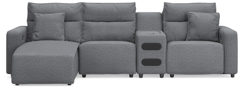 Modmax II 4-Piece Reclining Sectional with Chaise and Audio Console