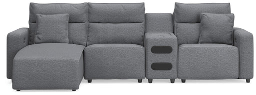 Modmax II 4-Piece Reclining Sectional with Chaise and Audio Console Standard (v2)