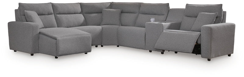 Modmax Power Reclining II 6-Piece Power Reclining Sectional with Chaise and Console